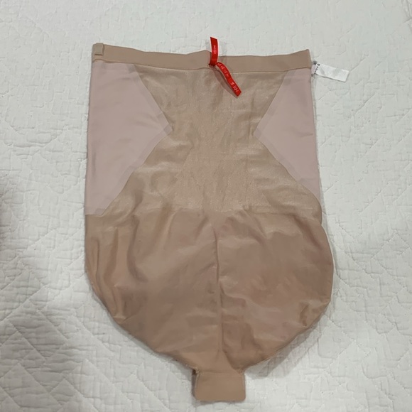 SPANX® OnCore High-Waisted Brief in Soft Nude - Size L - Picture 11 of 14